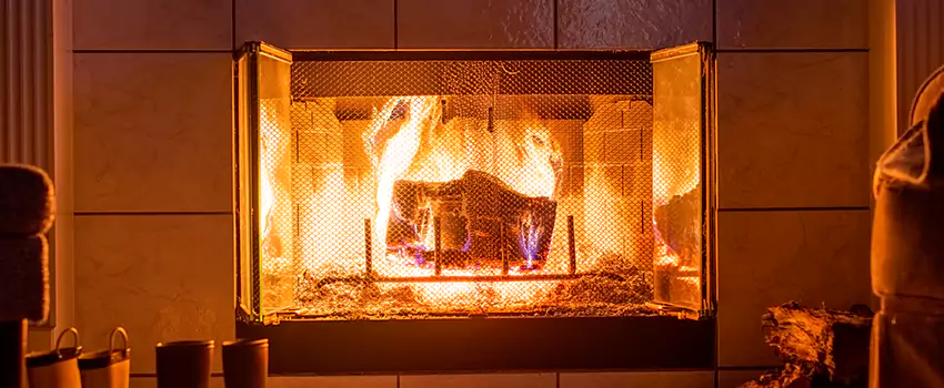 Mendota Hearth Landscape Fireplace Installation in Garner, North Carolina