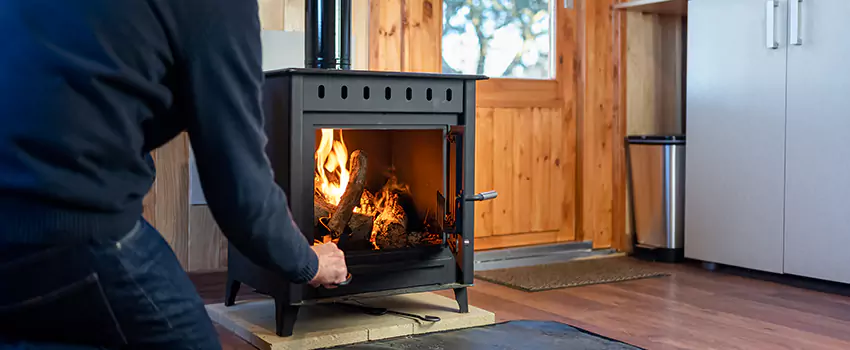 Open Hearth Wood Fireplace Installation in Garner, NC
